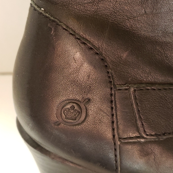 Born black leather booties - Picture 10 of 10